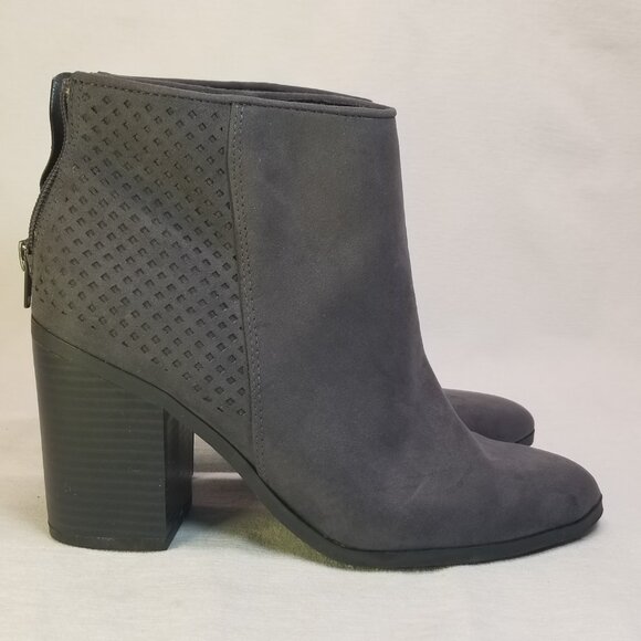 American Eagle Gray Womens 8 Block 3" Heel Ankle Boots - Picture 5 of 12